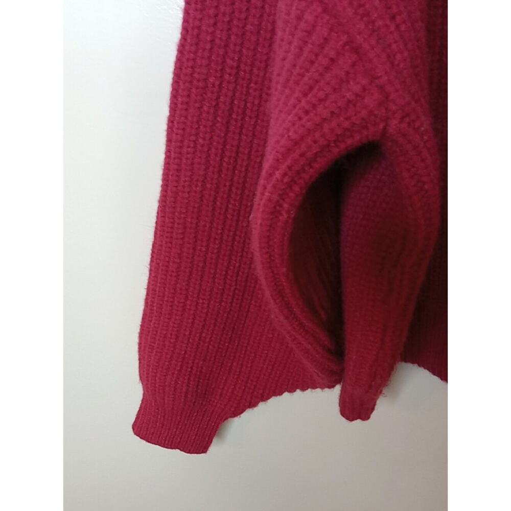 Maison Martin Margiela Boxy Ribbed Cardigan - Raspberry Size Medium - Picture 5 of 9